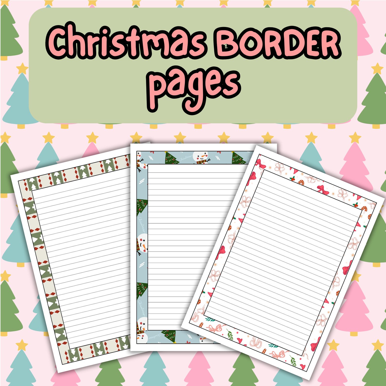 Christmas border pages
