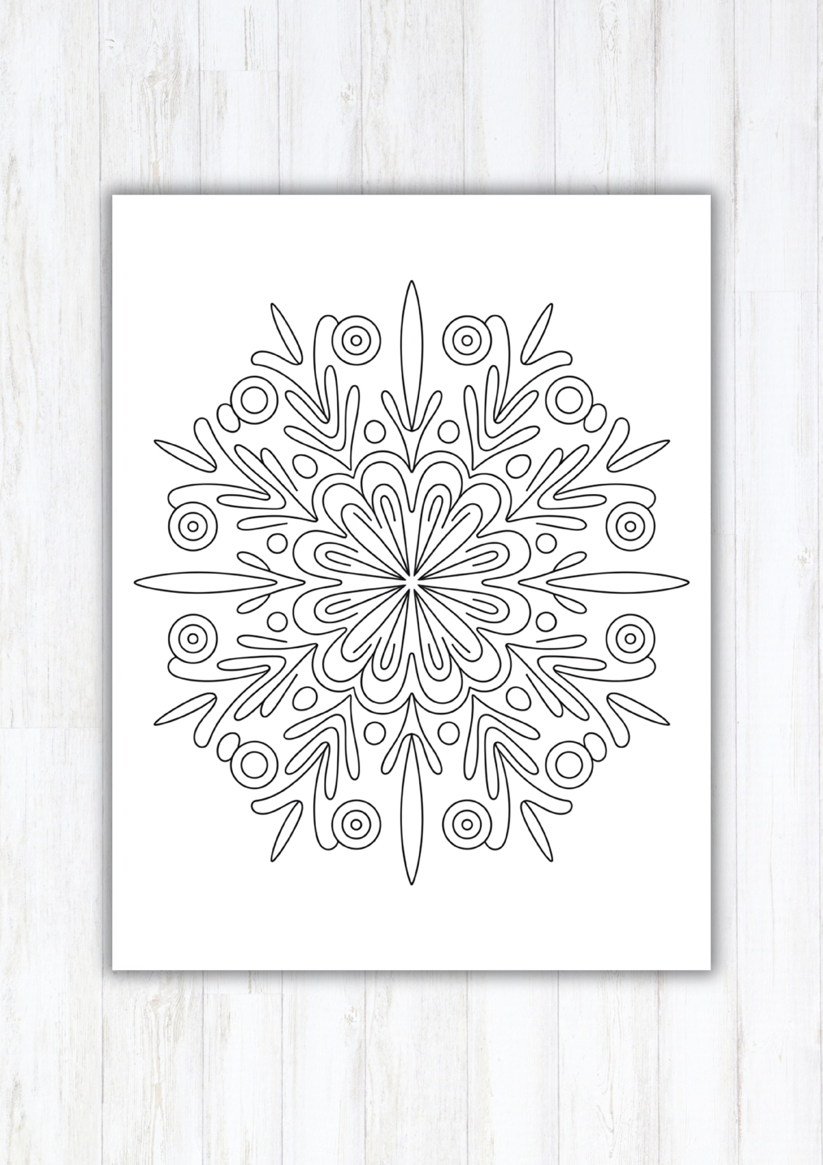 Christmas mandala coloring pages