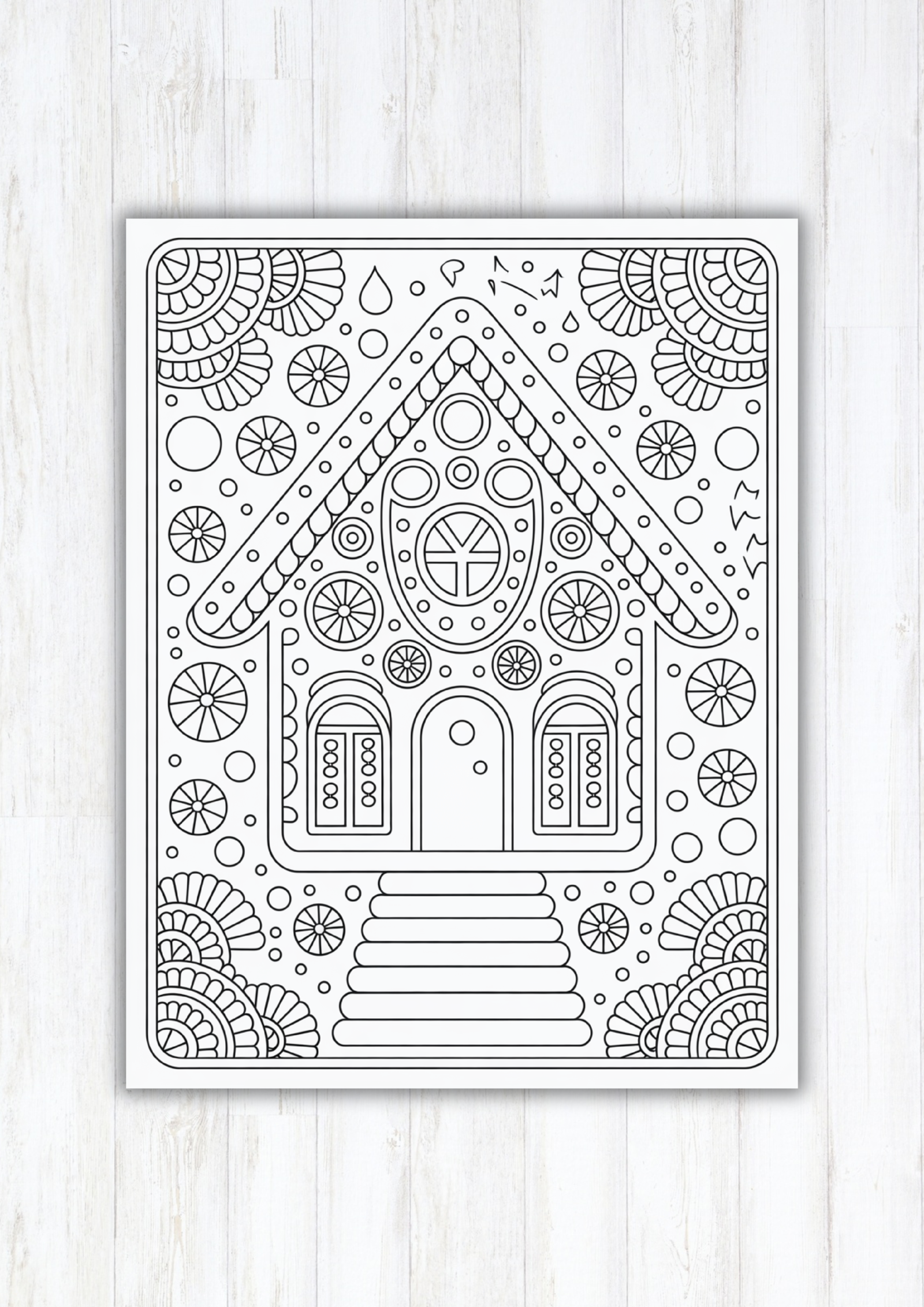 Christmas mandala coloring pages