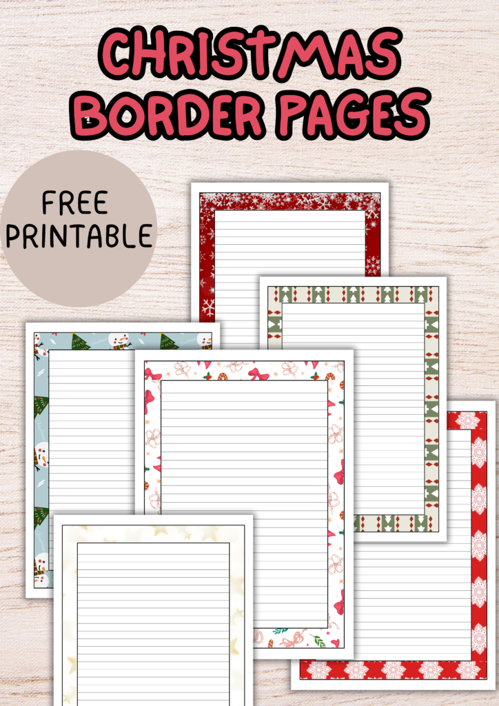 Christmas border pages