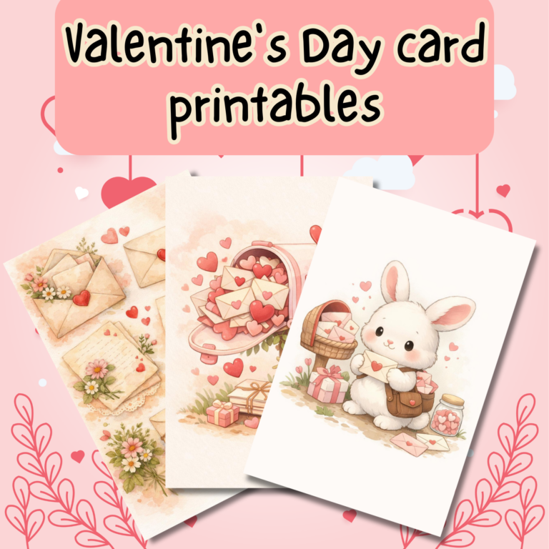 Happy Valentine's Day card printables