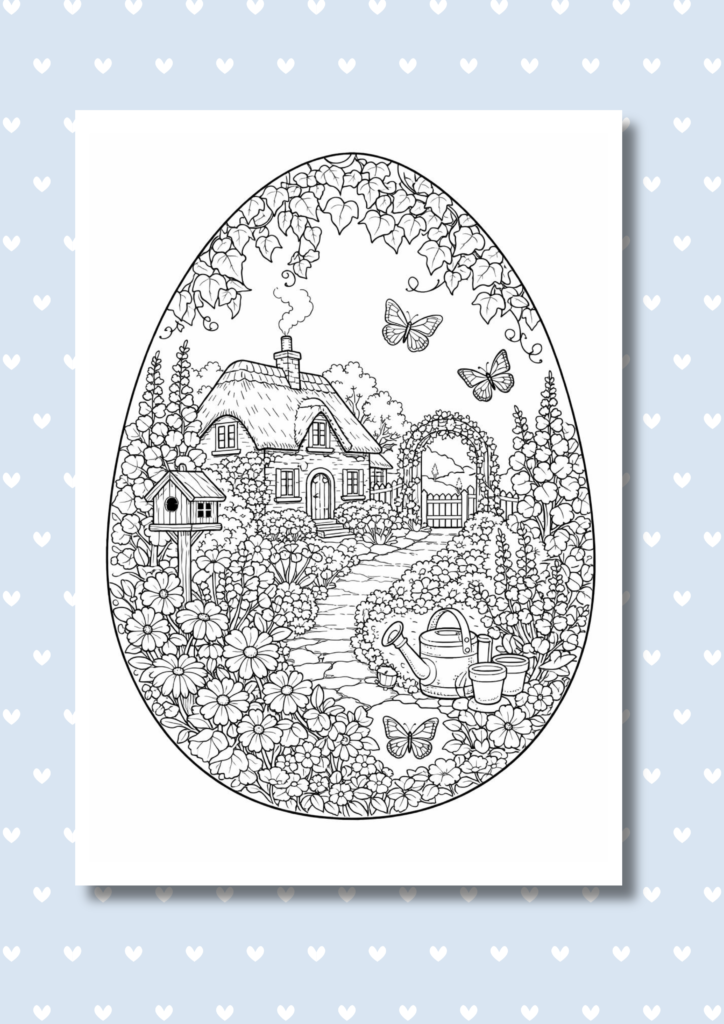 Easter egg mandala coloring pages