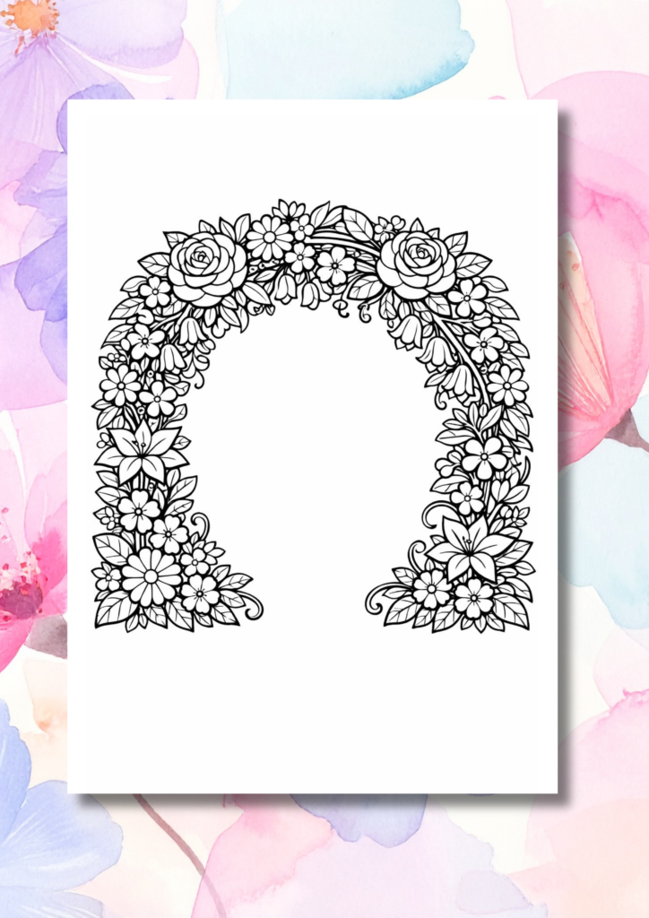 Printable flower and plant coloring pages