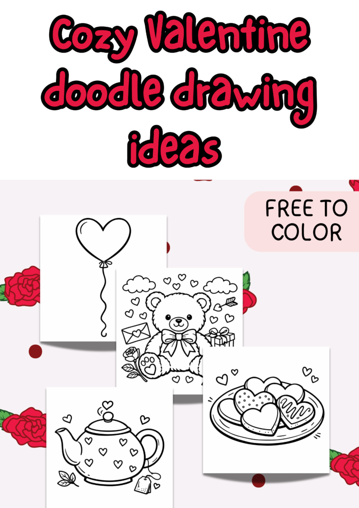 cozy Valentine doodle ideas