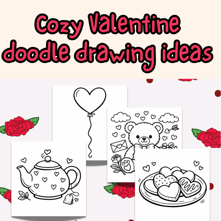 cozy Valentine doodle ideas