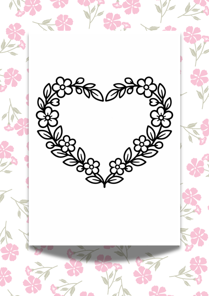 Bold and easy flower coloring pages