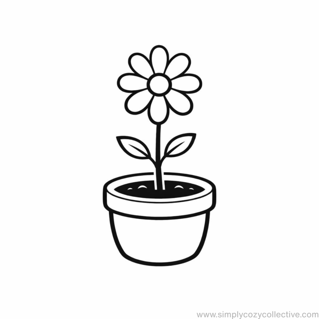 Cozy simple spring doodles