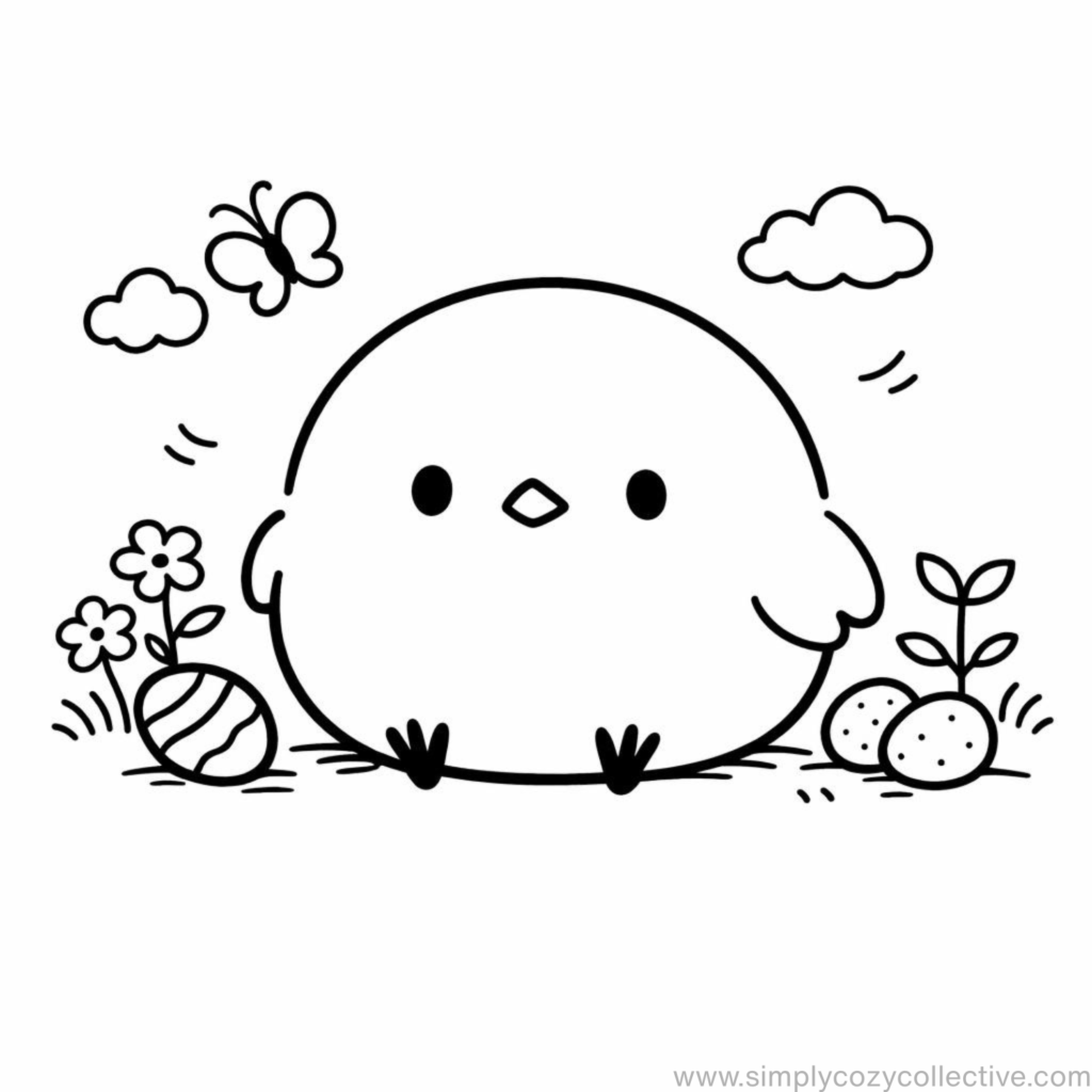 Cozy simple spring doodles