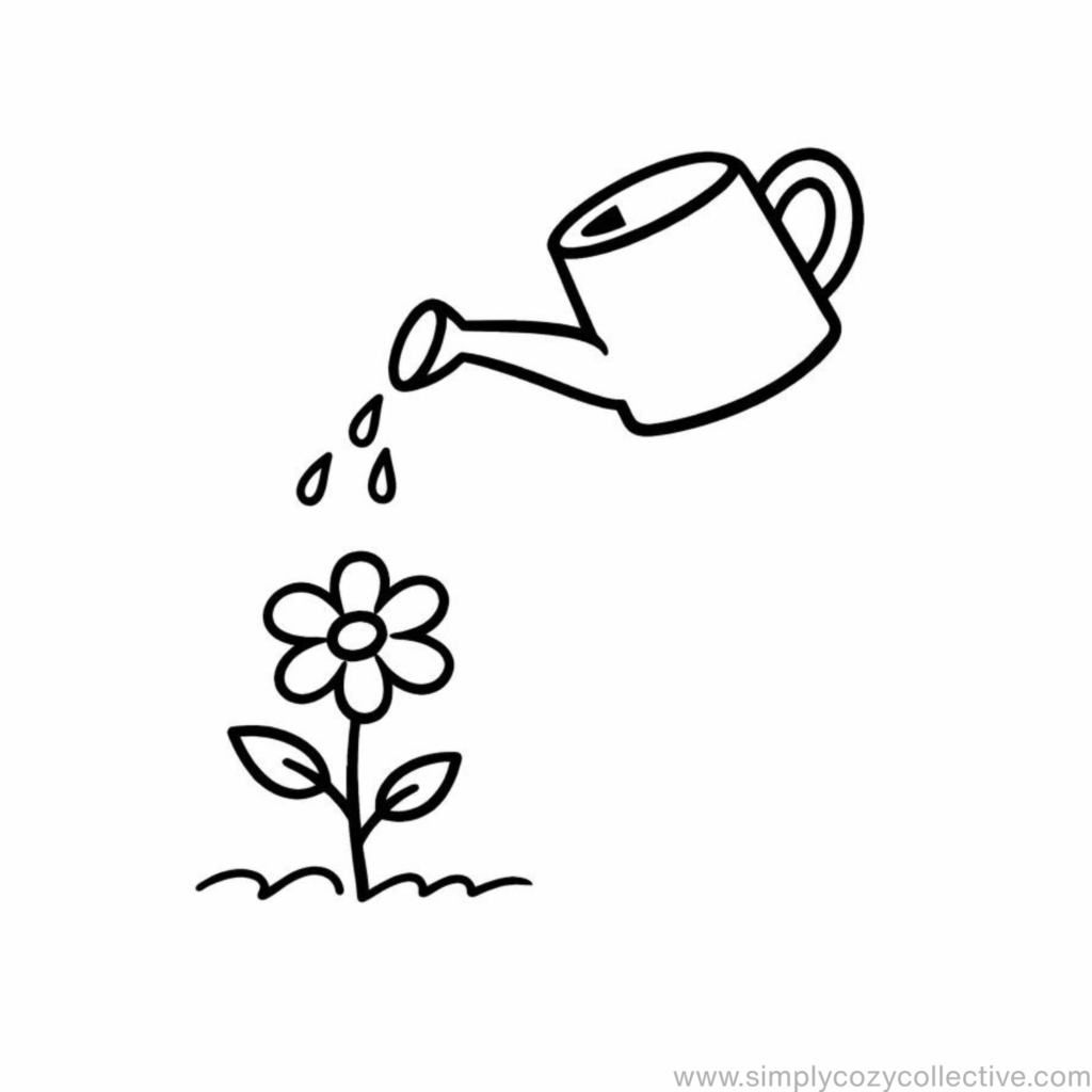 Cozy simple spring doodles