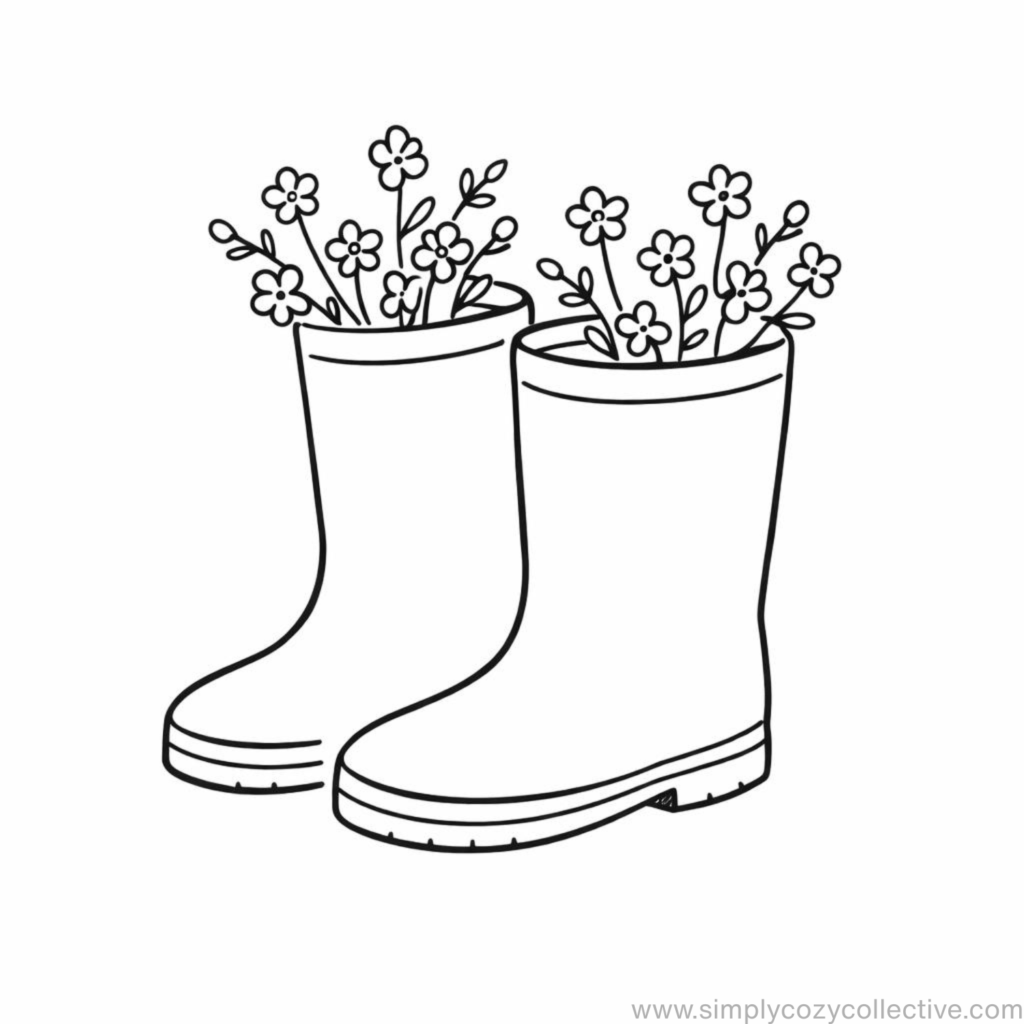 Cozy simple spring doodles 