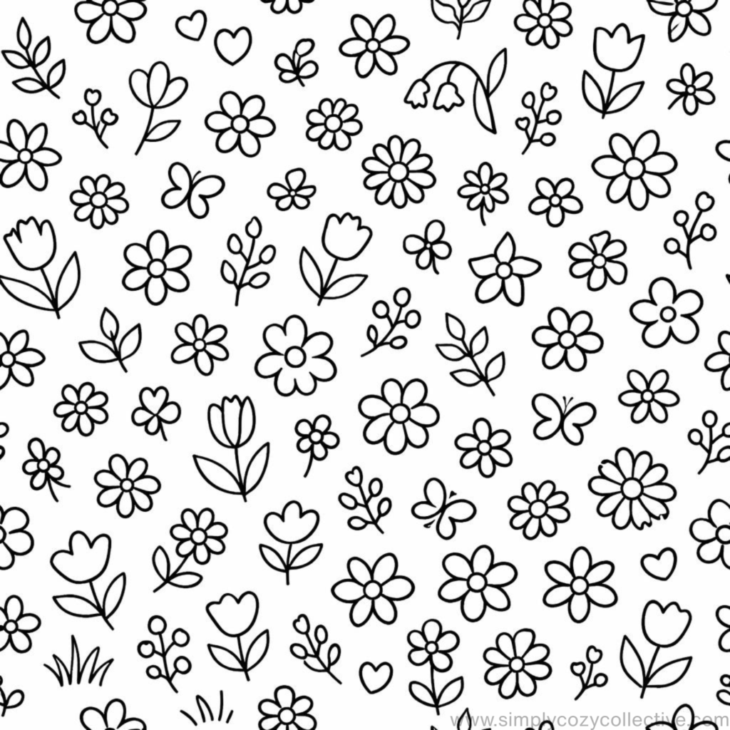 Flower doodle ideas for beginners