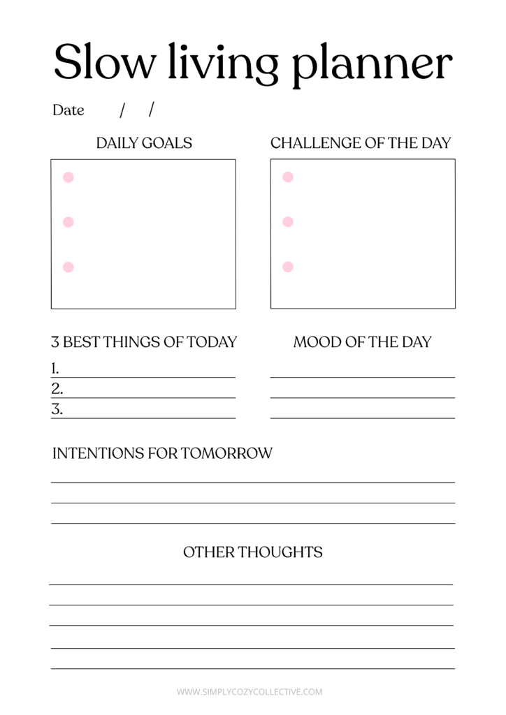 free daily planners